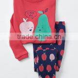 Girls Nightwear Set With Apple Print thumbnail-1