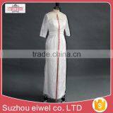 2017 Short Sleeve Sheath/Column New Wedding Dress Lace Appliques thumbnail-3