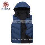 Hot Sale Fashion Warm Unisex Padded Ultralight Hooded Down Vest Wholesale Clothing thumbnail-1