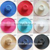 Wholesale New Fashion Straw Monogramed Floppy Hat thumbnail-1