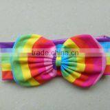2017 Season Lovely Style Baby Girls Hair Accessories Rainbow Elastic Headbands thumbnail-1