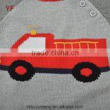 Cartoon Truck Pattern Cotton Baby Boy Pullover Sweater Designs thumbnail-3