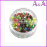 High Quality Plastic Pearl Headed Metal Pin 2.6cm For Shirt Packing thumbnail-3
