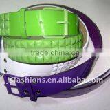Fashion Wide Pyramid Stud Belt thumbnail-1