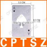Spade A Shape Poker Card Bottle Opener for Promotional Gift thumbnail-3