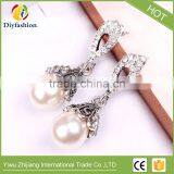 Fashion Diamond Pearl Drop Shape Earring for Women thumbnail-6