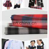 New Fashion TR Worsted Woven Fabric in Check for School Uniforms