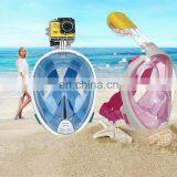 Underwater Diving Mask Full Face Snorkel Mask Set Swimming Training Scuba Mergulho Full Face Snorkeling Mask Anti Fog For Gopro thumbnail-4