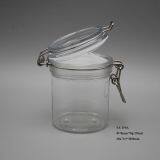 250ml Round PET Plastic Beauty Cosmetic Empty Jar and Transparent Container With Metal Clip for 250g Face Care Cream thumbnail-5