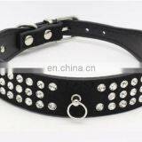 Three Rows Diamonds Pet Collar Leash Training Dog Pulling Rope Pet Neck Chain Pet Supplies thumbnail-3