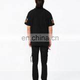 DiZNEW Clothing Manufacturers Custom Mens Cotton Embroidery Plain Black T Shirt thumbnail-6