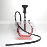 HQP-SY03 HongQiang Wholesale Acrylic Round Shape Hookah Gift Set With LED Light thumbnail-4