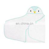 3D Animal Design Soft Baby Wearable Hooded Towel Cute Hooded Bath Towel for Baby thumbnail-3