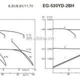 EG-530YD 6V 12V 2400rpm RC DC Fan Motors for Cassette Tape Recorder and Rotating Display thumbnail-5
