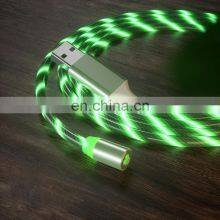 Shenzhen Data Line Newest 2020 Golden Sky Colorful Nylon 1M Micro Usb Type-C Ios Cable 3 In1 Fast Charge Cellphone Data Line thumbnail-1