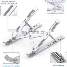 Aluminium Alloy Laptop Stand Portable Phone Holder Foldable Bracket Notebook Stands for 7 to 17 Inch Laptop Tablet thumbnail-4