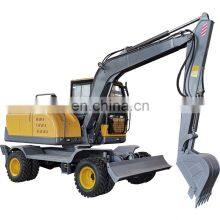 Hot Sale Mini Wheel Excavator for Sale 7.5T Wheel Excavator China for Sale Low Price