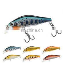5.0cm 4.5g 6 Colors 3D Bionic Eyes Saltwater Fish Baits With Treble Hooks Sinking Quivering Minnow Bait Fishing thumbnail-1