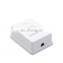 MT-5825 1 Port RJ45 Wall Outlet Single Port RJ45 Surface Mount Box