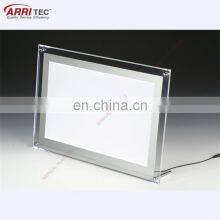 Customized Slant Back Acrylic Sign Holder L Shape Clear Acrylic Led Sign Display thumbnail-2