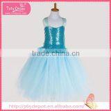 Medium Length Halter Top Tutu Gauze Dress With Bright Pattern Decoration Halloween Costume thumbnail-5