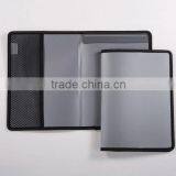 A4 Briefcase Document Bag Zipper Bag With Square Veins