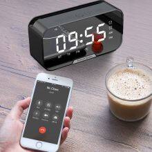 Latest Desktop Bluetooth Speaker Alarm Clock Speaker Phone Holder Portable Outdoor Wireless Speaker thumbnail-2