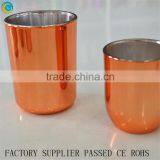 2016 Latest Round Bottom Copper Candle Jar With Metal Lids Wholesale Quality Choice thumbnail-5