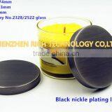 74mm Black Nickle Plating Candle Lid thumbnail-1