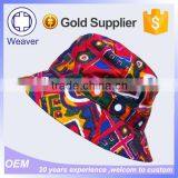Custom Printed Hat Denim Floral Wide Brim Men Hats Plain Bucket Hat Wholesale thumbnail-6