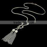 Vintage Tassel Necklace Chain Gold Necklace Designs in 10 Grams thumbnail-4