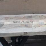 RE-1520 Antique Cafes Frurniture Recycled Elm Coffee Table With Wheels thumbnail-2