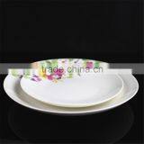 10.5 Inch Coupe Shape New Bone China Colorful Flower and Leaf Decorated Price Competitive Hebei Factory 20PCS Dinnerware Set thumbnail-5