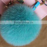 Fashion Trendy Women Girls 100% Real Fur Pom Pom Key Chains thumbnail-4