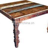 CLASSIC SQUARE WOODEN COFFEE TABLE , RECYCLE COFFEE TABLE