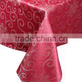 100% Polyester Flower Design Jacquard Cheap Polyester Tablecloths