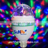 E27 Color Changing Led Rotating Lamp Mini Crystal Magic Ball Light thumbnail-5