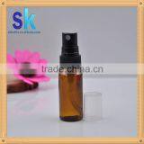 Top Grade Plastic Spray Bottle 10ml Amber Spray Cap Plastic Bottle in Stock thumbnail-3