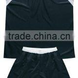 100% Polyester Basketball Uniform, Shirt, Shorts in Black/White