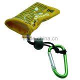 Green Double Microfiber Drawstring Pouch thumbnail-2