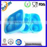 High Quality Silicone Ice Ball Tray With 4 Cavities thumbnail-1