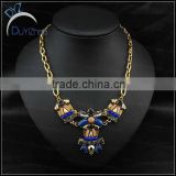 wholesale alloy women handmade rhinestone flower necklaces