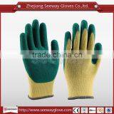 SEEWAY Rubber Coated Cotton Orange Knit Gloves thumbnail-1
