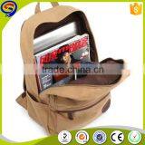 The Newest Excellent Quality Khaki Canvas Backpack for College Girls thumbnail-4