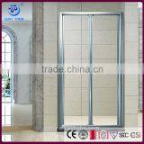 6MM Tempered Glass Aluminum Frame Folding Shower Screen (KD3207) thumbnail-1