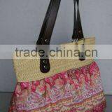 Fabric+grass Handbag thumbnail-1