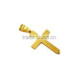 Wholesale Fashion Jewelry JCN0331 Gold Stainless Steel Jesus Cross Necklace Pendant thumbnail-5