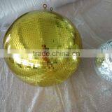 Night Club Decor 16 Inch Disco Ball Showcase Golden Ball 40cm Dancing Flash Balls