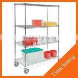 Warehouse Folding Wire Shelf Unit thumbnail-1