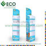 Four Shelves Cardboard Floor Display For New Products Dump Bin Display